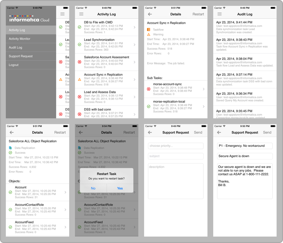 Informatica Cloud Mobile App